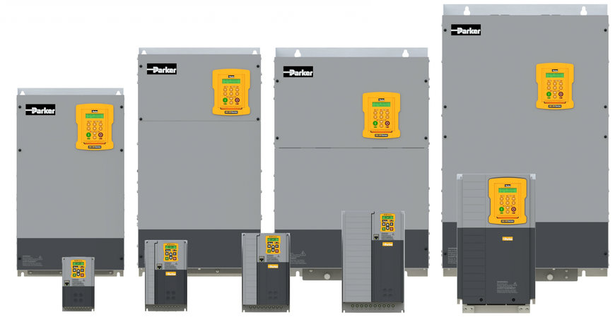 Parker verstärkt sein Portfolio an Frequenzantrieben mit zwei neuen Produktserien von Ethernet-fähigen, kostengünstigen Wechselrichtern für allgemeine industrielle Anwendungen